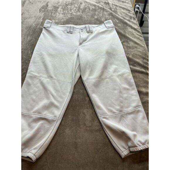 Mizuno Performance Women’s Softball Pants 2XL‎ Gray Belted waist - Picture 1 of 4